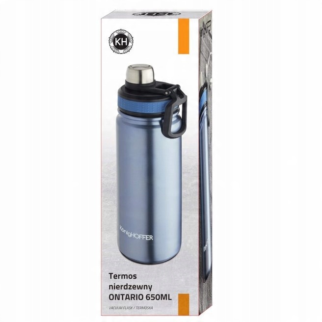 TERMOS Kubek Termiczny NIERDZEWNY POJEMNY Próżniowy Konighoffer Ontario 650
