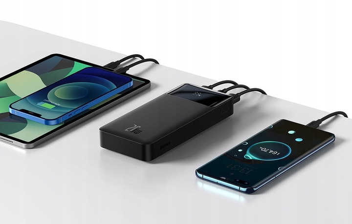 BASEUS MOCNY POWERBANK 30000MAH 20W 1X MICRO USB USB-C 2X USB-A POWER BANK