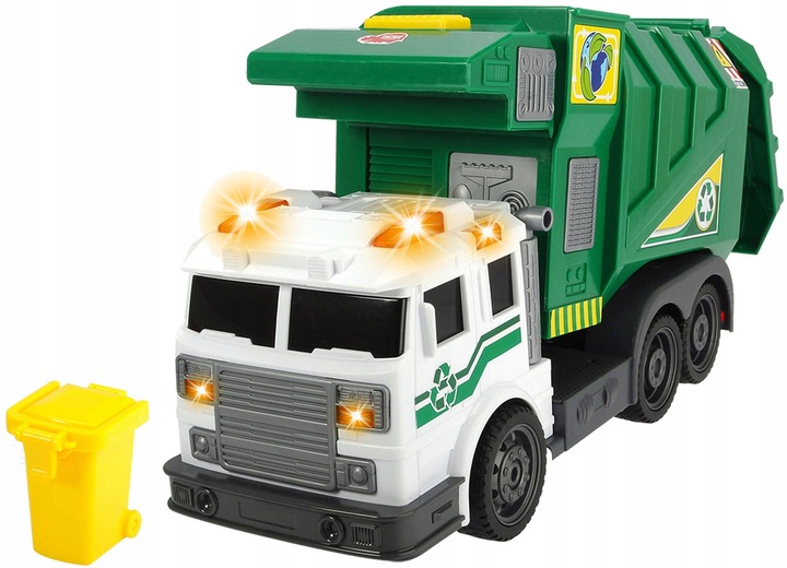 DUŻA ŚMIECIARKA INTERAKTYWNY SAMOCHÓD ŚWIATŁO DŹWIĘK RUCHOME ELEMENTY