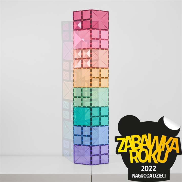 Connetix: 40 el. Klocki magnetyczne Pastel Square