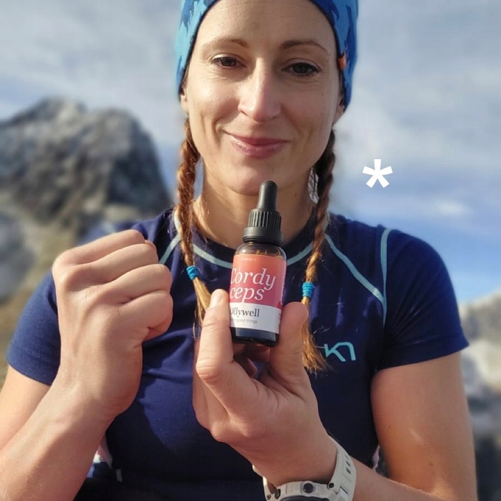 Polski Lion's Mane i Cordyceps od Ollywell Krople Silny ekstrakt Adaptogen