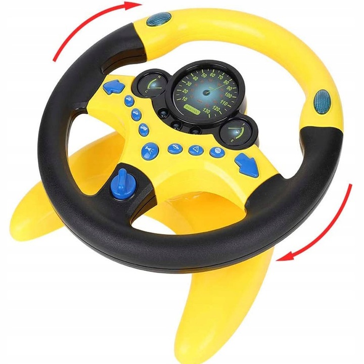 KIEROWNICA DO AUTA INTERAKTYWNA SYMULATOR JAZDY SAMOCHODEM KRĘCI SIĘ 360