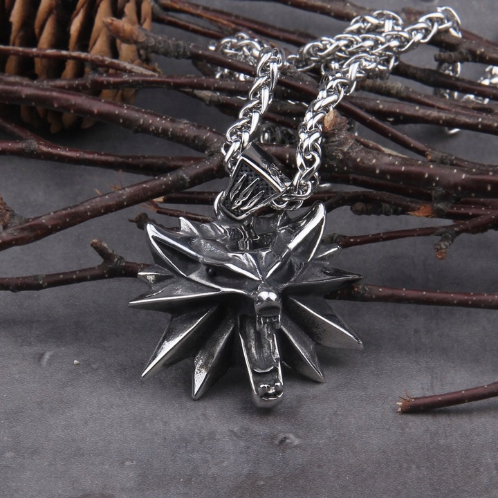 Naszyjnik Wiking Wiedźmin Stal Chirurgiczna 316L