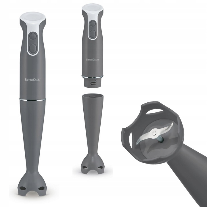 Blender ręczny Silvercrest SSM 350 350W Turbo Szary