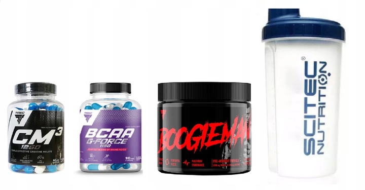 TREC ZESTAW ODŻYWEK NA SZYBKĄ MASĘ MIĘŚNIOWĄ I RZEŹBĘ I SIŁĘ + PLANY GRATIS