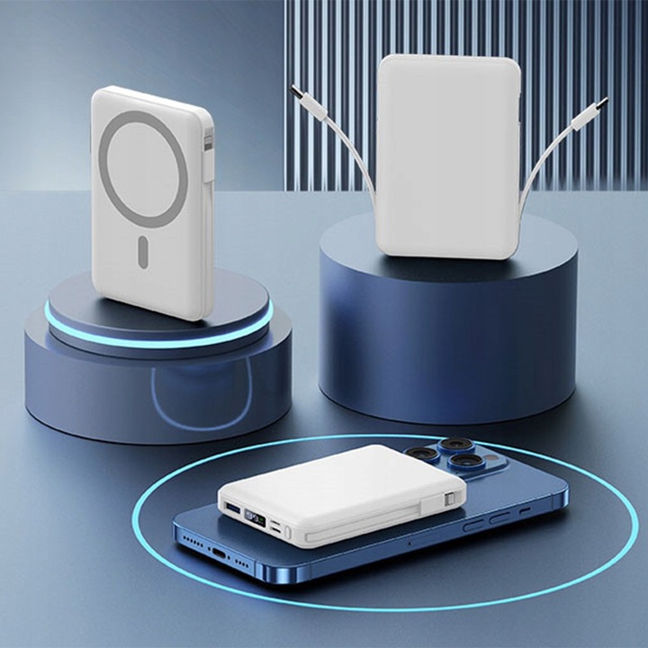 10000MAH MAGNETYCZNA MAGSAFE POWER BANK USB-C SZYBKIE ŁADOWANIE DLA IPHONE