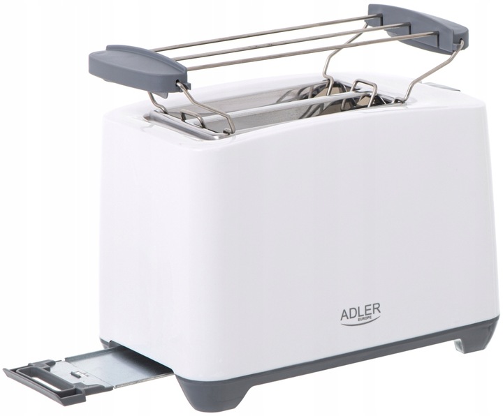 Toster Adler AD 3216 biały 1000 W lampka ruszt