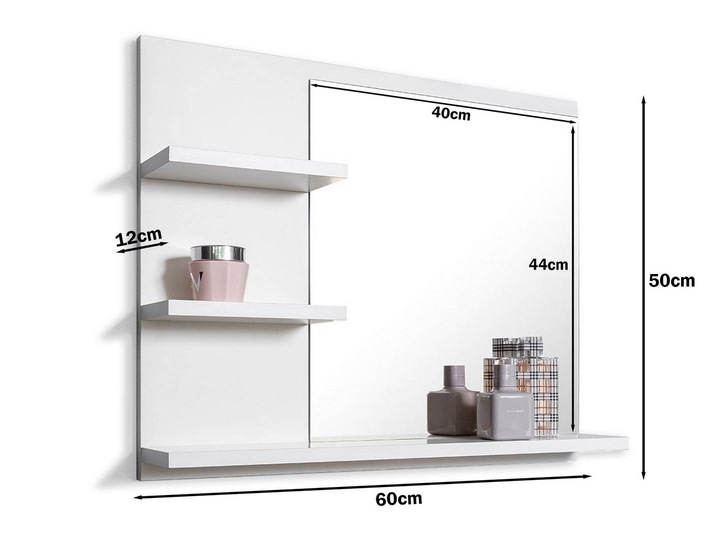 Lustro ścienne DOMTECH prostokąt 600 x 500 mm