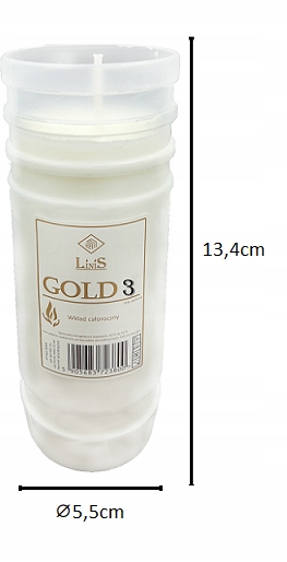 Rewelacyjne wkłady do zniczy z gwarancją czasu palenia Gold 3dni x 20szt.