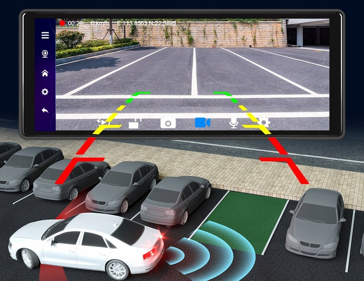 RADIO STACJA MULTIMEDIALNA WIDEOREJESTRATOR CARPLAY ANDROID DVR KAMERA AUX