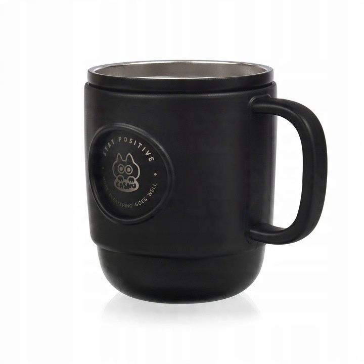 Kubek Termiczny ze Słomką Casno Booker 450 ml Czarny