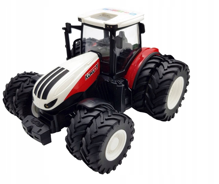 TRAKTOR Z PRZYCZEPĄ DLA DZIECI NA BATERIE PREZENT AKUMULATOR I ZABAWKA LED