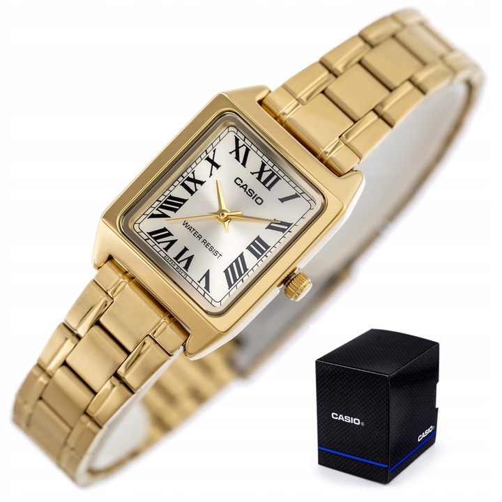 ZEGAREK DAMSKI CASIO VERONA złoty stalowy + BOX + GRAWER