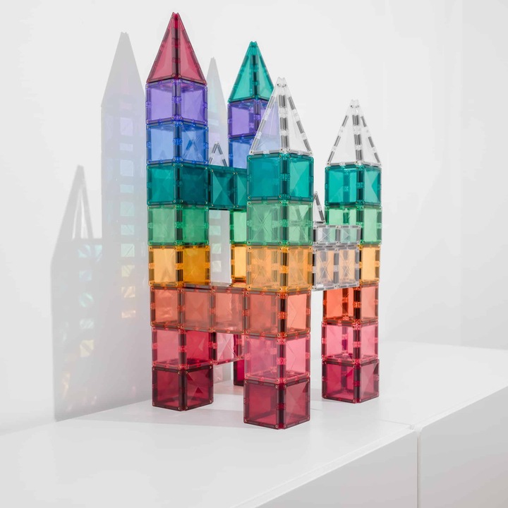 40 el. klocki magnetyczne Pastel Square Pack Connetix same kwadraty