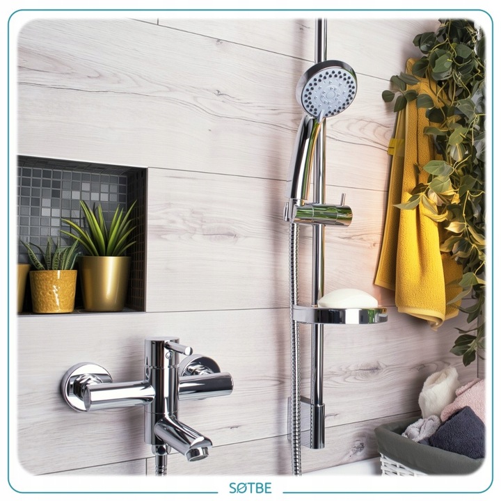 Słuchawka 5 funkcji do wanny prysznica delikatna SOTBE TVA LARK-SOHE-2