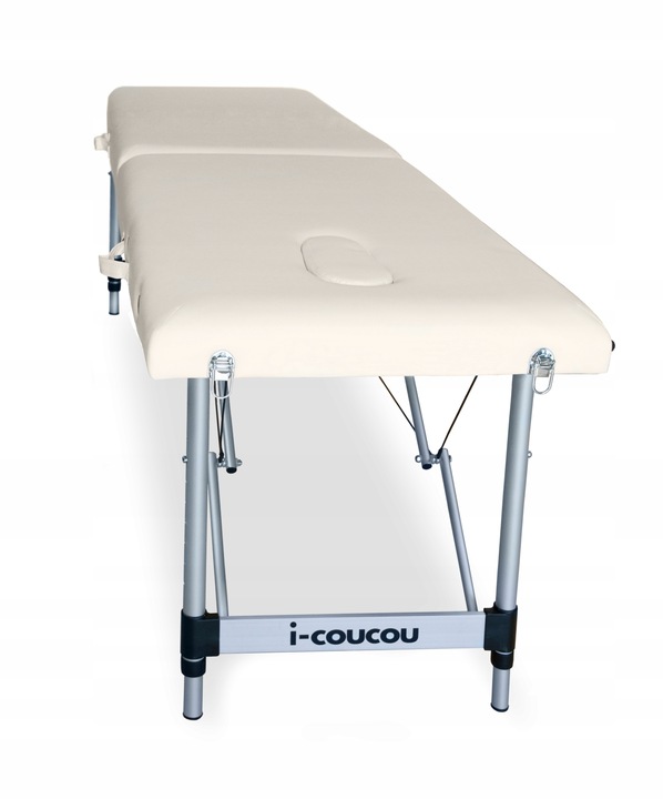 Stół Łóżko Masażu Składany Aluminiowy Przenośny 2-Segmentowy Leżanka