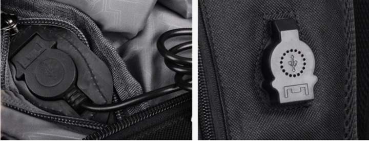 PLECAK SZKOLNY MŁODZIEŻOWY ŚWIECĄCY TORNISTER ODBLASKOWY USB TORBA PIÓRNIK