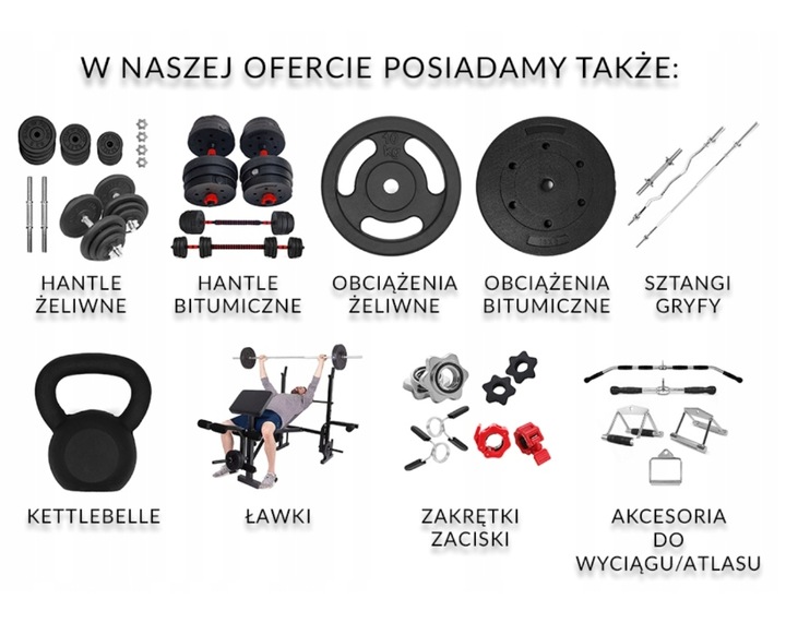 HANTLE 2x7kg hantelki CIĘŻARKI ZESTAW HANTLI BITUMICZNE do ćwiczeń 14kg