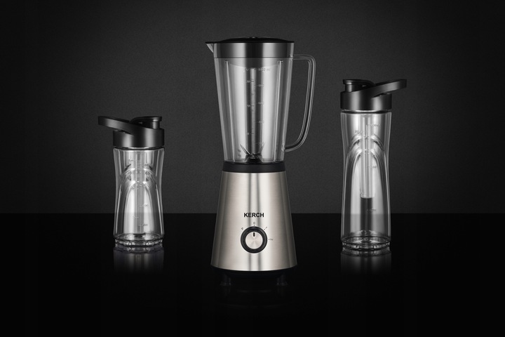BLENDER KIELICHOWY DO KOKTAJLI KERCH MIXGO 2BIDONY 800W +2 WKŁADY CHŁODZĄCE