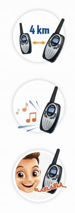 WALKIE TALKIE - Zasięg 4 km - BUKI