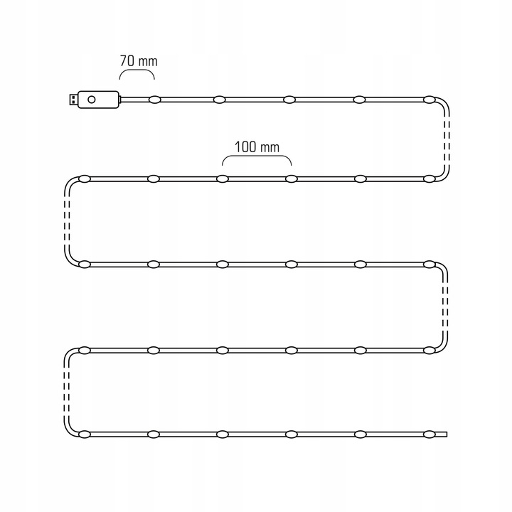 Inteligentne Lampki Świąteczne Choinkowe LED 10m Bluetooth SMART Aplikacja