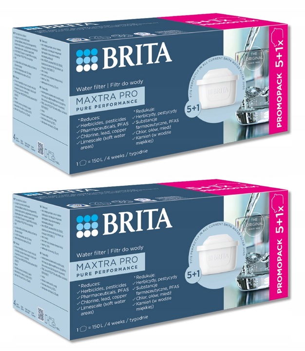 Filtr wody wkład do dzbanka Brita Maxtra PRO Pure Performance 2 x 5+1 BOX