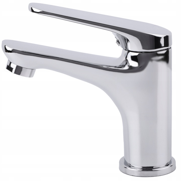 Bateria umywalkowa stojąca chrom kran łazienkowy srebrny YOKA HOME