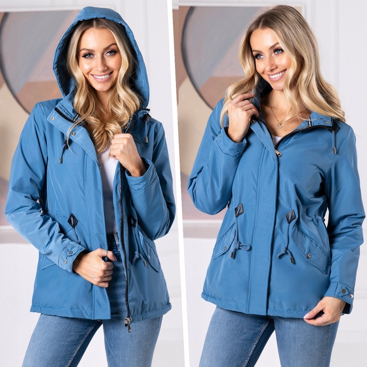 TALIOWANA WIOSENNA Kurtka PARKA z Kapturem 3 KOLORY Przejściowa XL