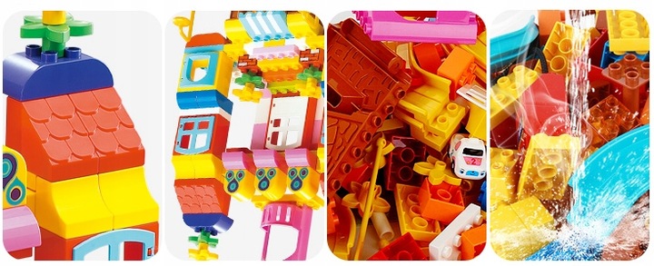 KLOCKI KONSTRUKCYJNE NAJLEPSZY PREZENT DLA 3 4 5 6 7 8 LATKA ZESTAW 209 EL.