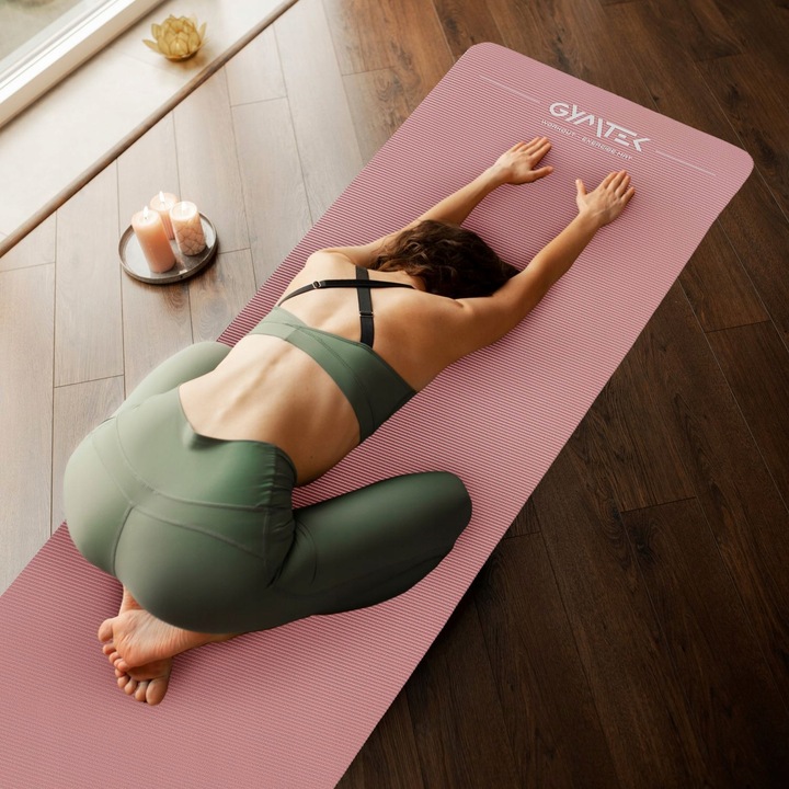 MATA DO ĆWICZEŃ JOGI PILATES GIMNASTYCZNA KARIMATA GRUBA 1,5CM GYMTEK