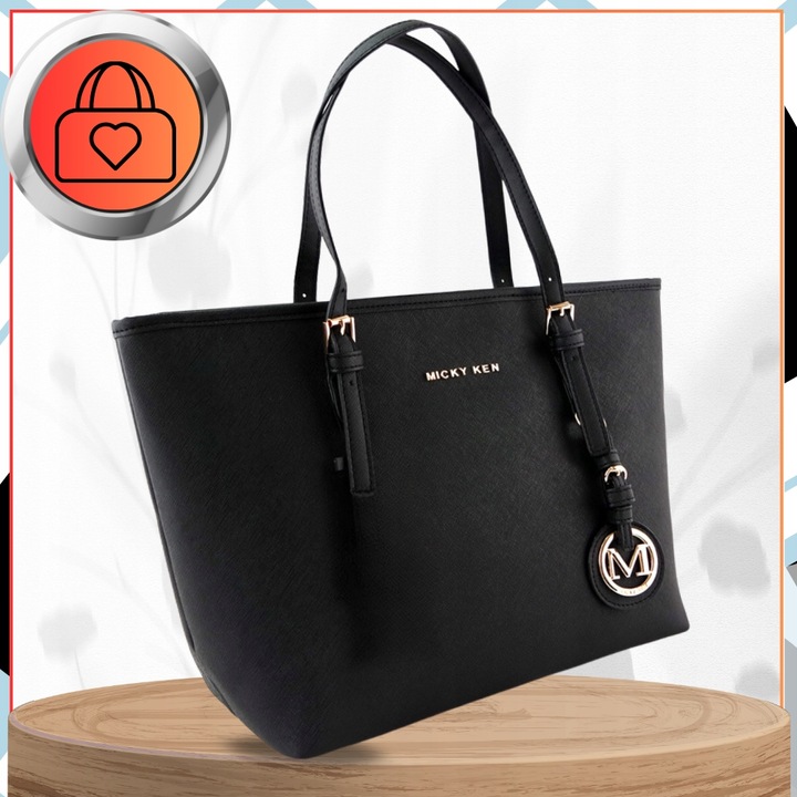 DAMSKA SKÓRZANA POJEMNA TORBA A4 TOREBKA Czarna miejska klasyczna na ramię