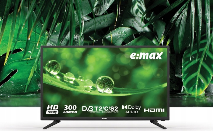 Telewizor LED Emax E390HX-V3 39 cali DVB-T2 HEVC