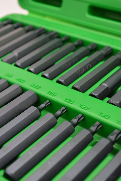 ZESTAW BITÓW KOŃCÓWEK TORX IMBUS SPLINE RIBE SQ 60 EL TOPTUL GCAI6003