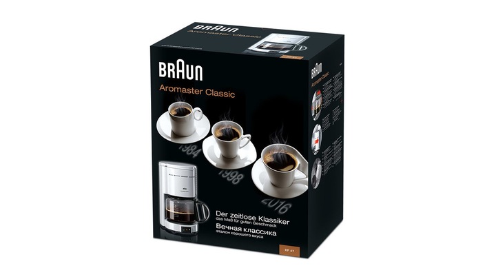 Ekspres do kawy przelewowy Braun KF47/1 WH (NK)