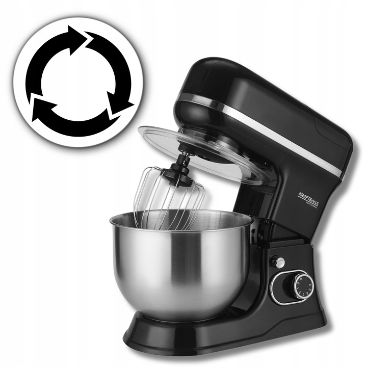 ROBOT PLANETARNY KUCHENNY MIKSER Z MISĄ BLENDER SZKLANY I MASZYNKA DO MIĘSA