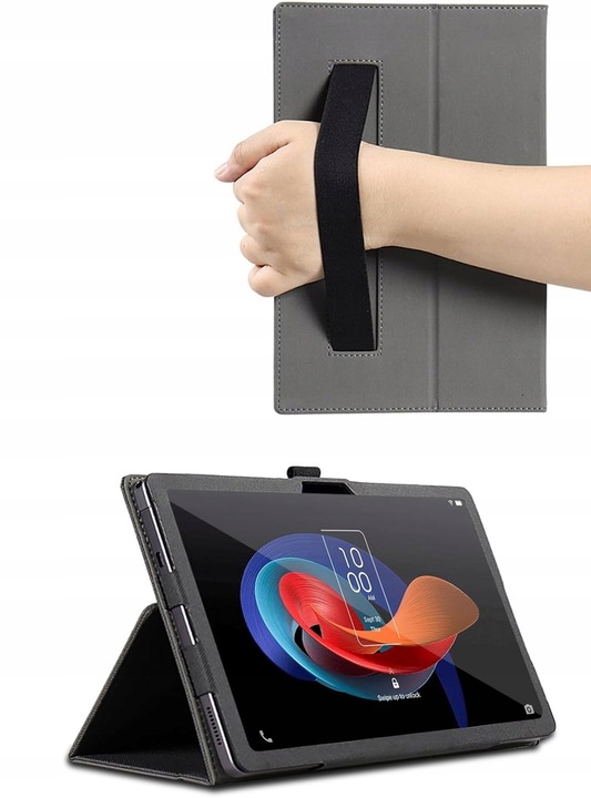 Etui z uchwytem na rękę + szkło do TCL Tab 10 Gen 2 8496G 10.36 " 10.4 "