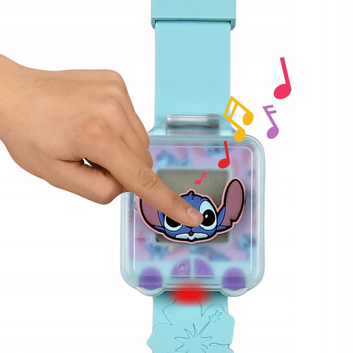 Stitch Wielofunkcyjny zegarek edukacyjny z grami, alarm, stoper dla dzieci