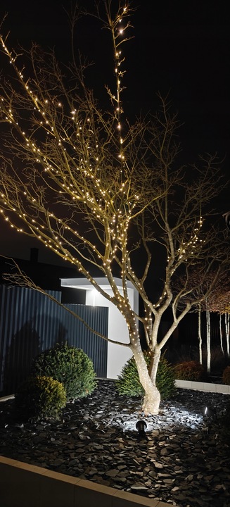 LAMPKI CHOINKOWE Świąteczne 1000 LED Ciepłe Białe 100m Drucik Szpula USB