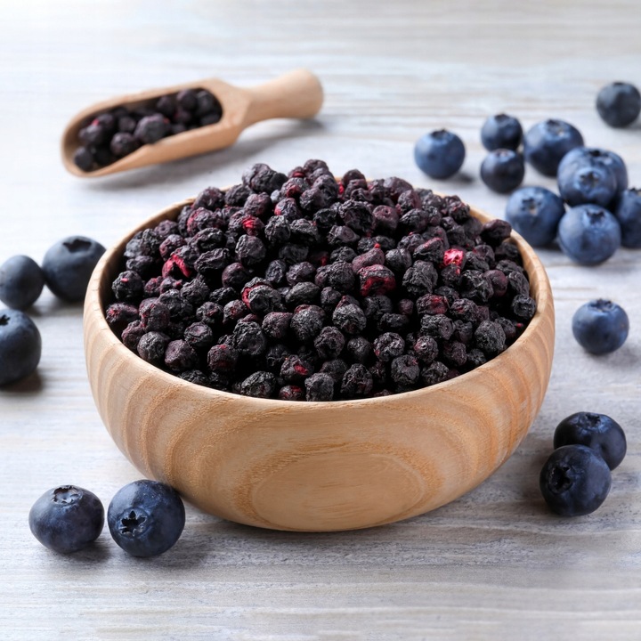 BORÓWKI LIOFILIZOWANE 200g Całe Owoce liofilizowane Borówka jakość Kol-Pol