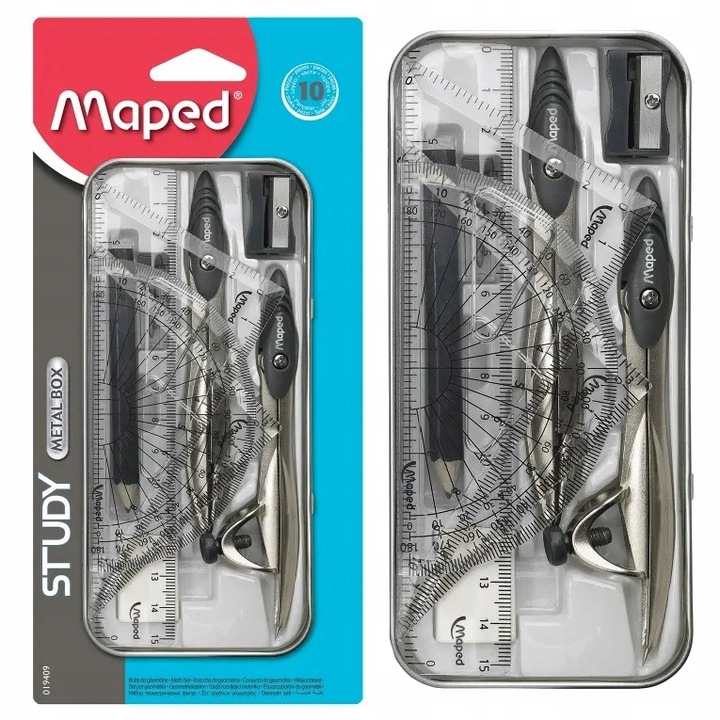 Zestaw Geometryczny Cyrkiel Study 10-El Maped