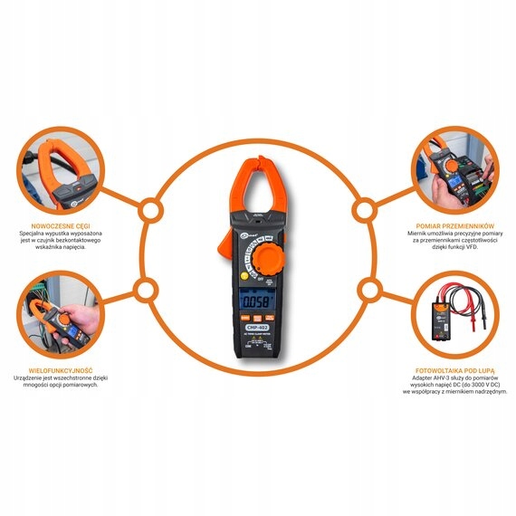 SONEL CMP-402 Cyfrowy miernik cęgowy