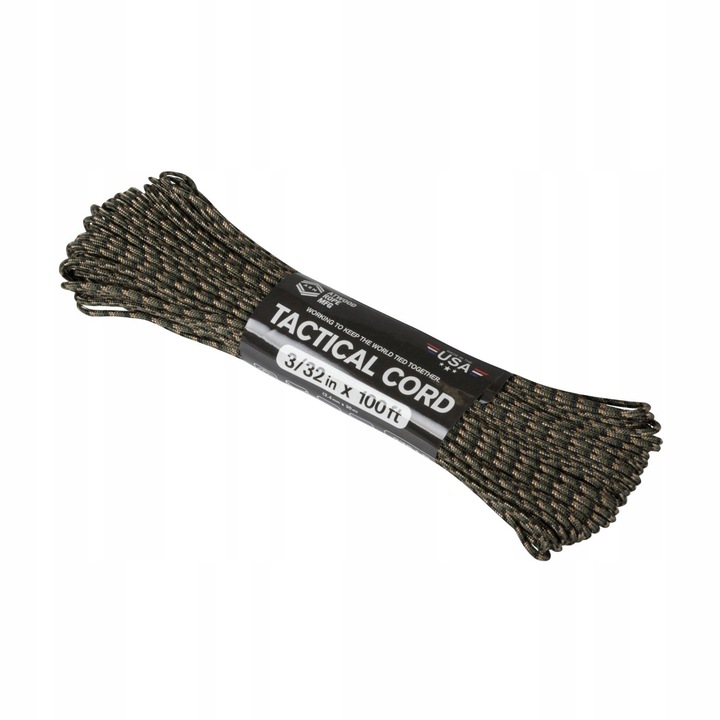 Linka Paracord Atwood Rope USA 2.4mm x 30m Tactical 275 Cord Forest Camo