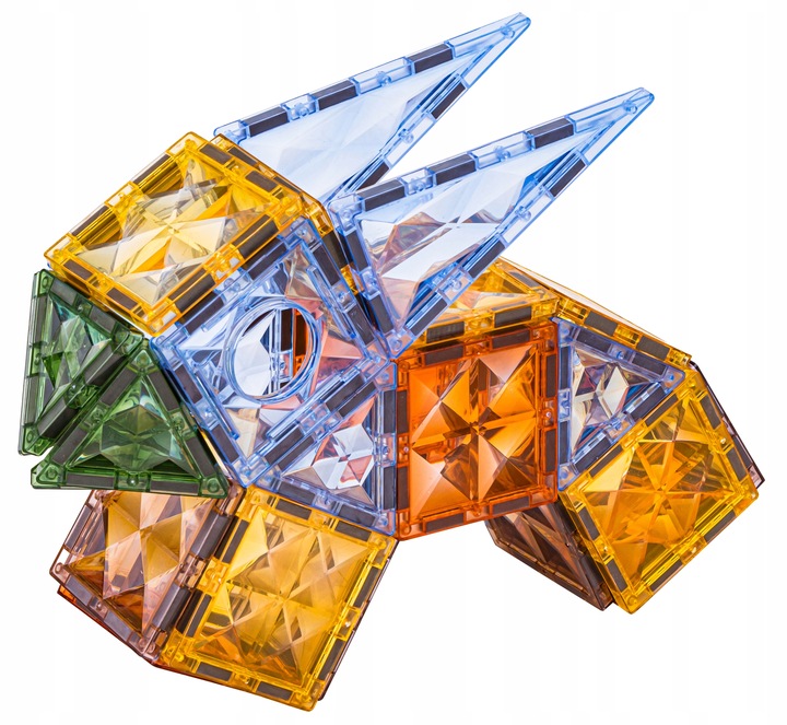 Klocki Magnetyczne Konstrukcyjne Panele Magnetic TILES Pojazdy Figury 100