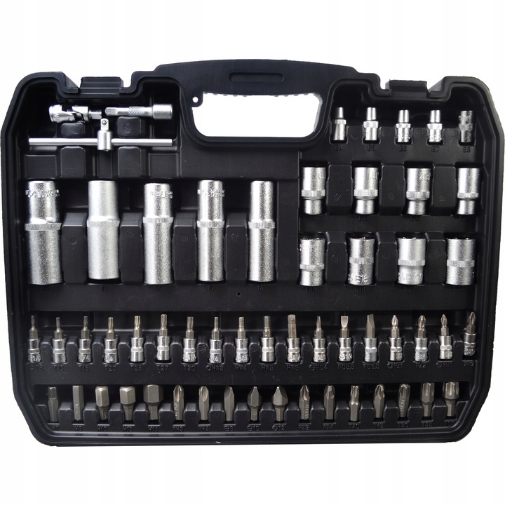 DUŻY ZESTAW KLUCZY NASADOWYCH 108 ELEMENTÓW HOLDX DLA MAJSTERKOWICZA