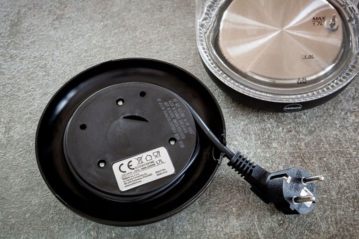 Czajnik elektryczny Eldom C510C 2200 W 1,7 l czarny szklany, NOWOCZESNY!
