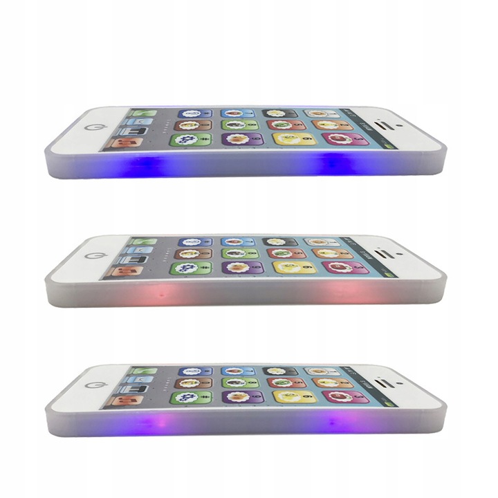 TELEFON ZABAWKOWY SMARTFON EDUKACYJNY BIALY