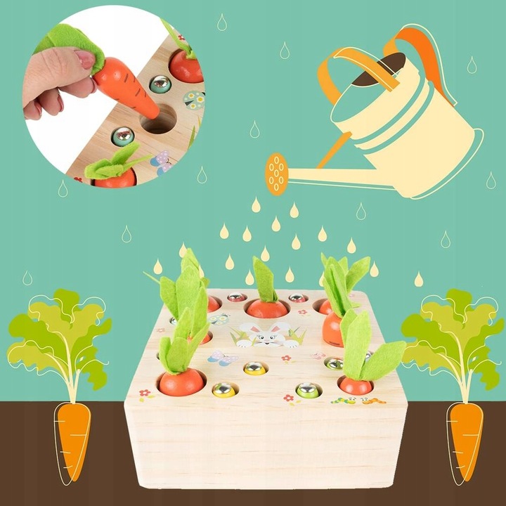 GRA ZŁAP ROBACZKA ŁOWIENIE DOPASUJ MARCHEWKI