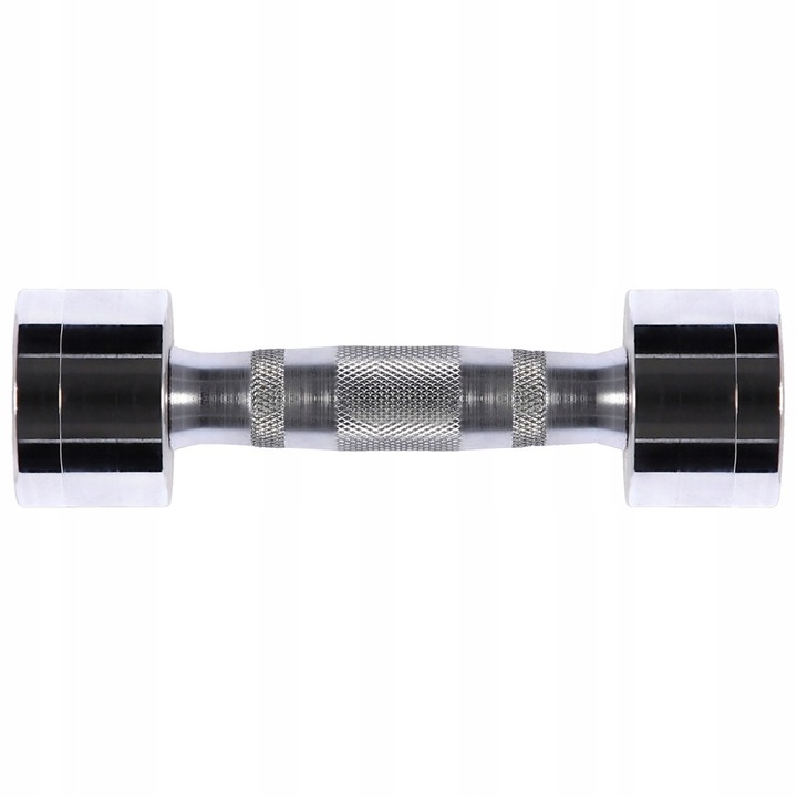 HMS Zestaw Hantle Hantelki Chromowane Do Ćwiczeń Treningu Siłowego 2x2 kg