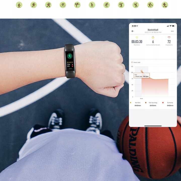 SMARTWATCH DAMSKI SMARTBAND AMOLED POLSKIE MENU OPASKA DAMSKA SUPER JAKOŚĆ