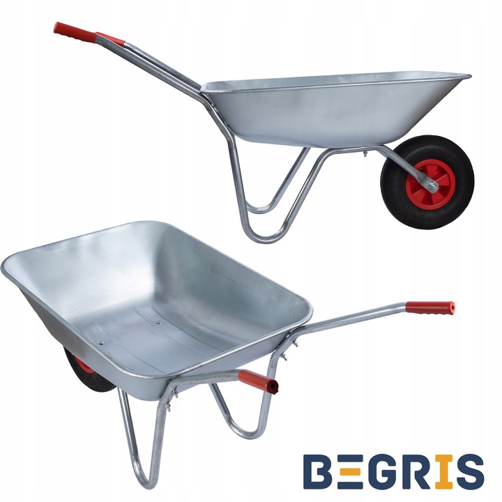 TACZKA OGRODOWA BUDOWLANA MOCNA OCYNKOWA WÓZEK OGRODOWY 120L LEKKA TACZKI